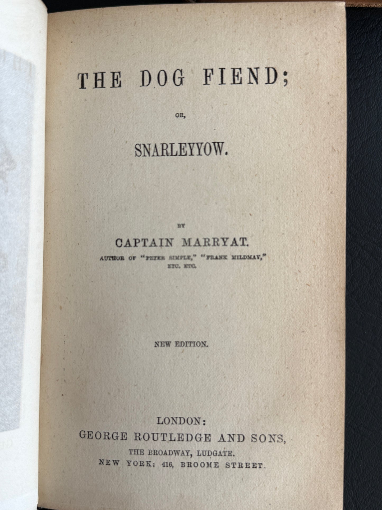 Trio of 19th-Century Leather-Bound Books by Captain Marryat