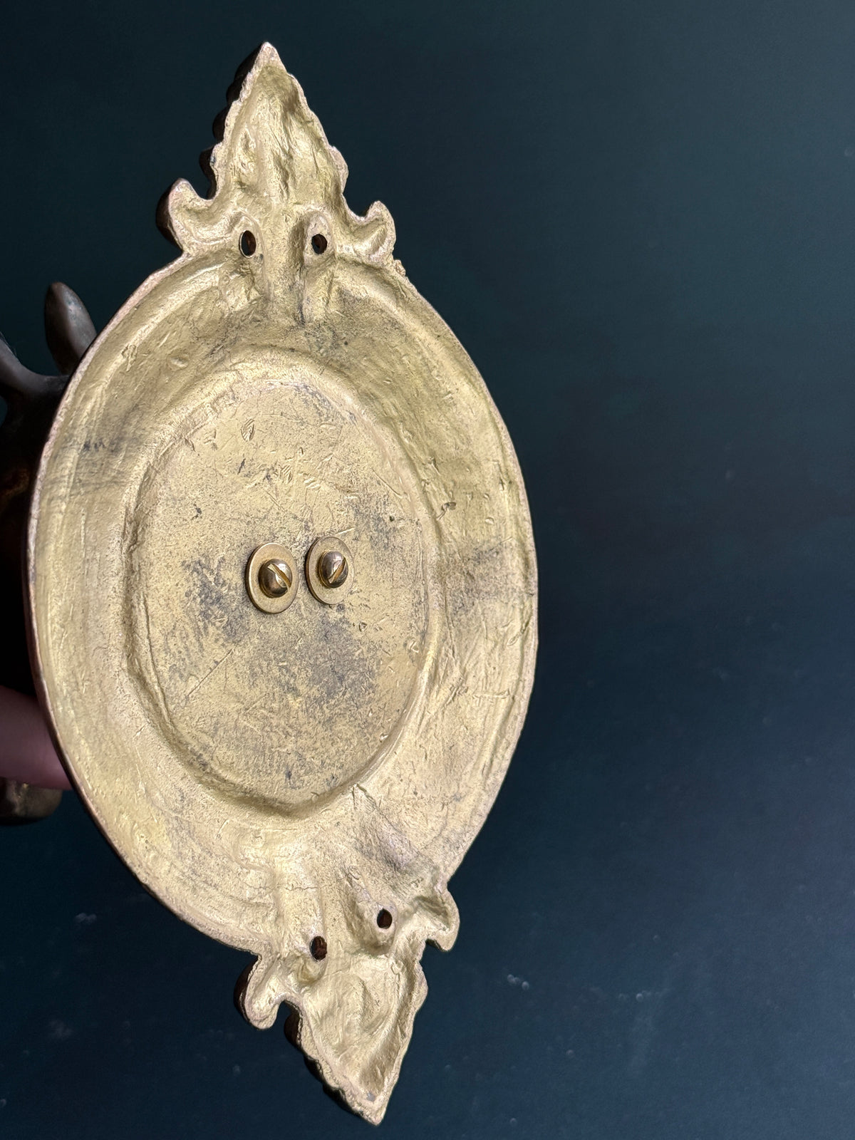 Brass Horse Head Wall Mount | Ornate Rod Bracket