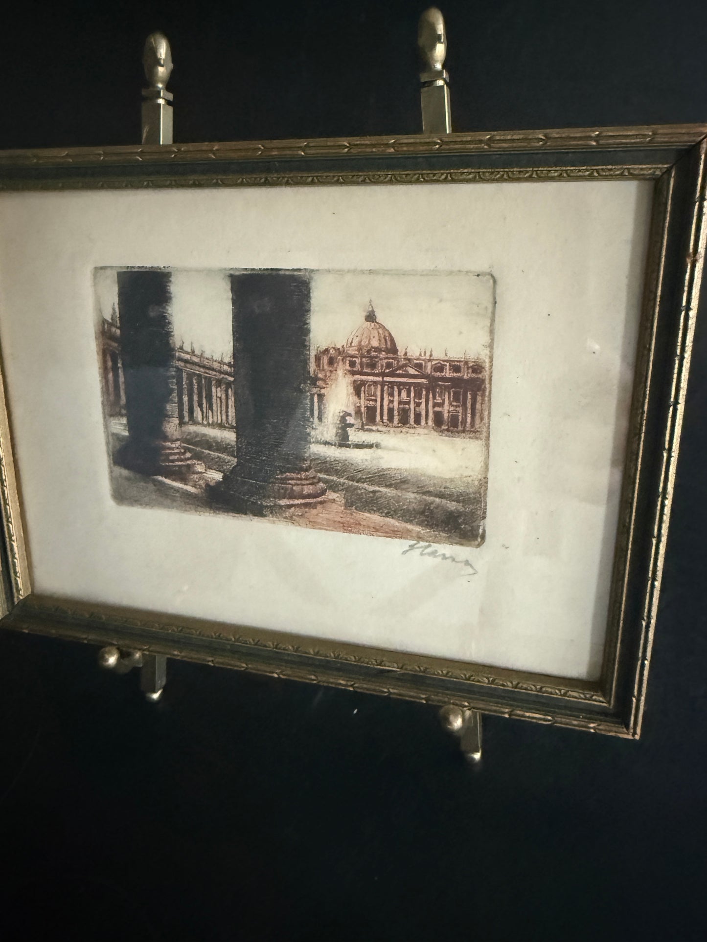 St. Peter’s Square Etching (Hand-Signed)
