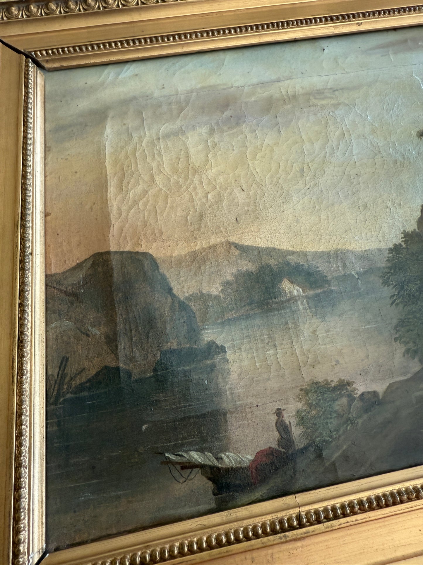 Reserved: Classical Landscape with Ruins Painting