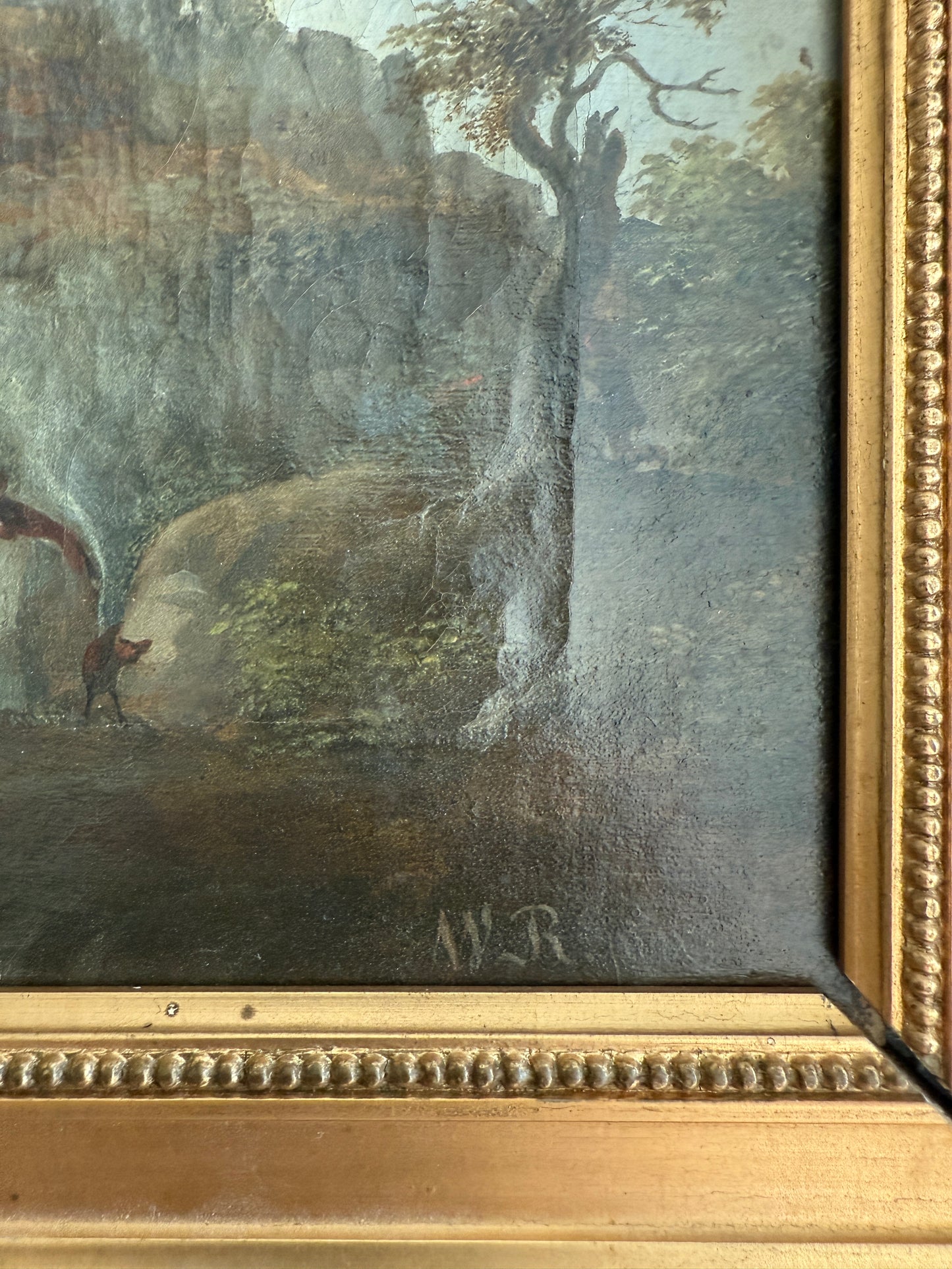 Reserved: Classical Landscape with Ruins Painting