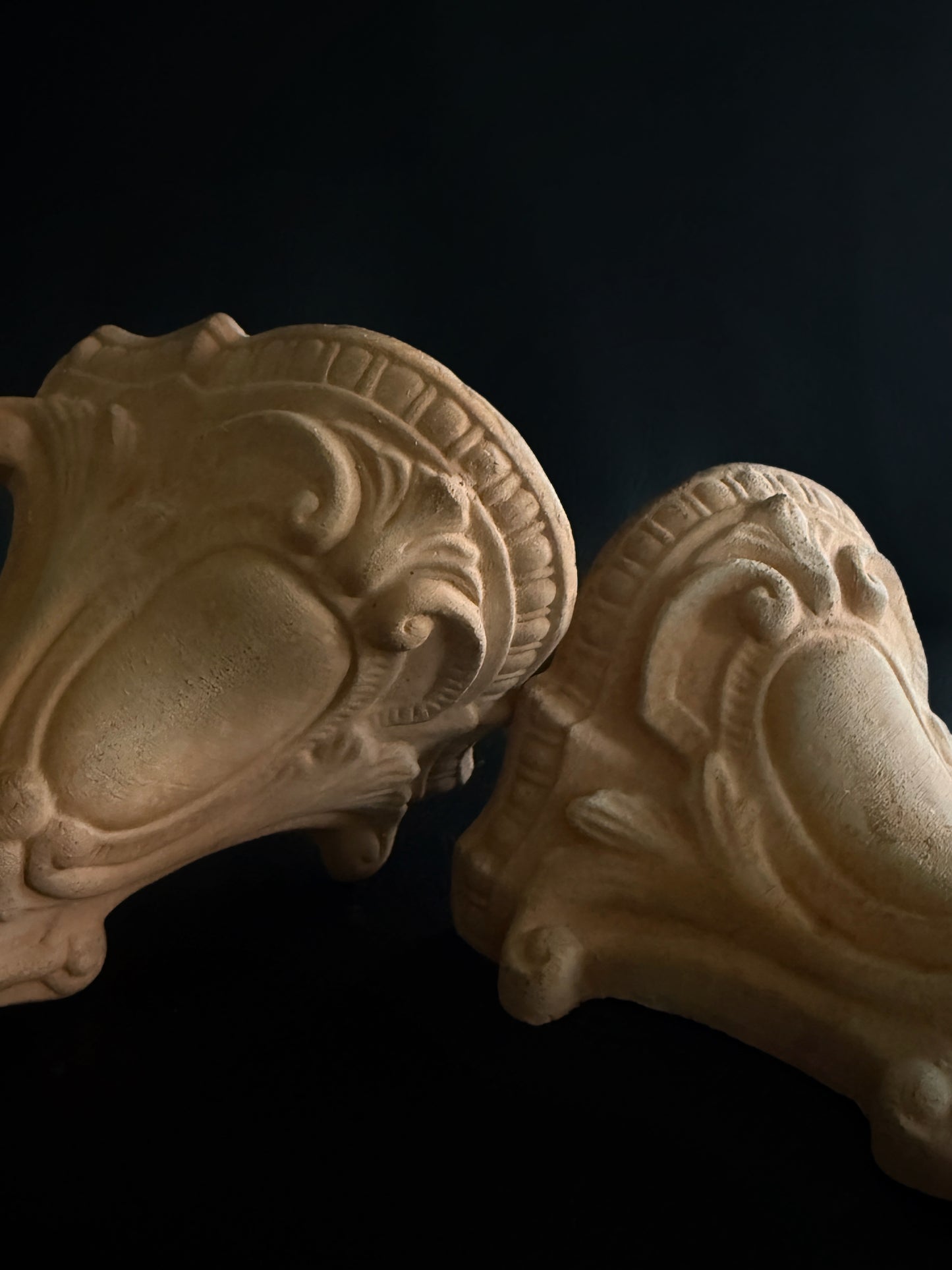 Pair of Terracotta Wall Brackets