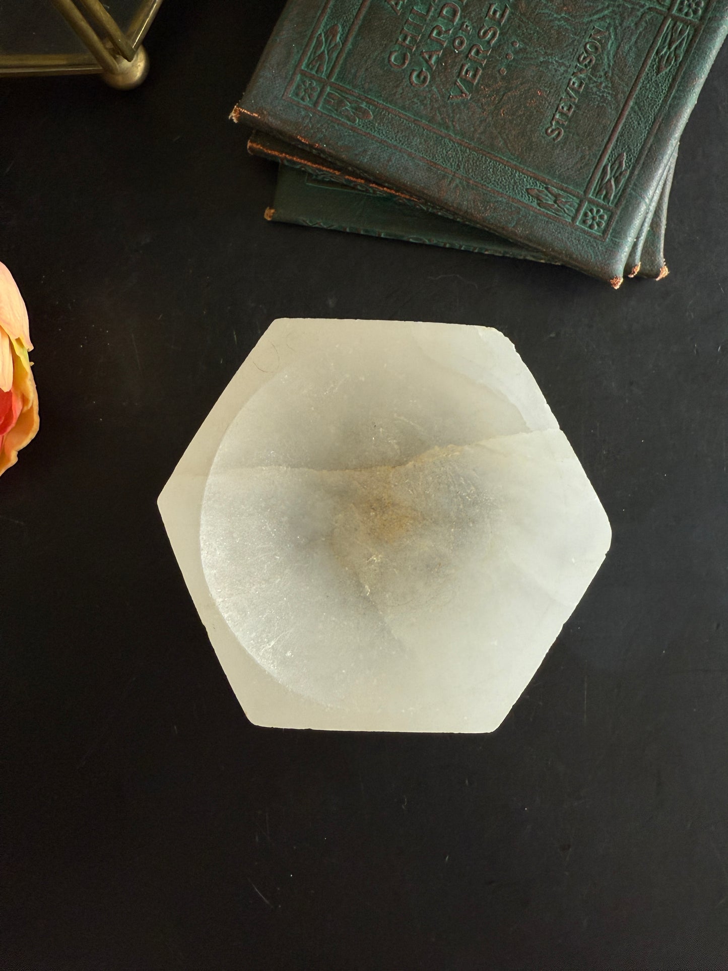 Petite Carved Stone Dish