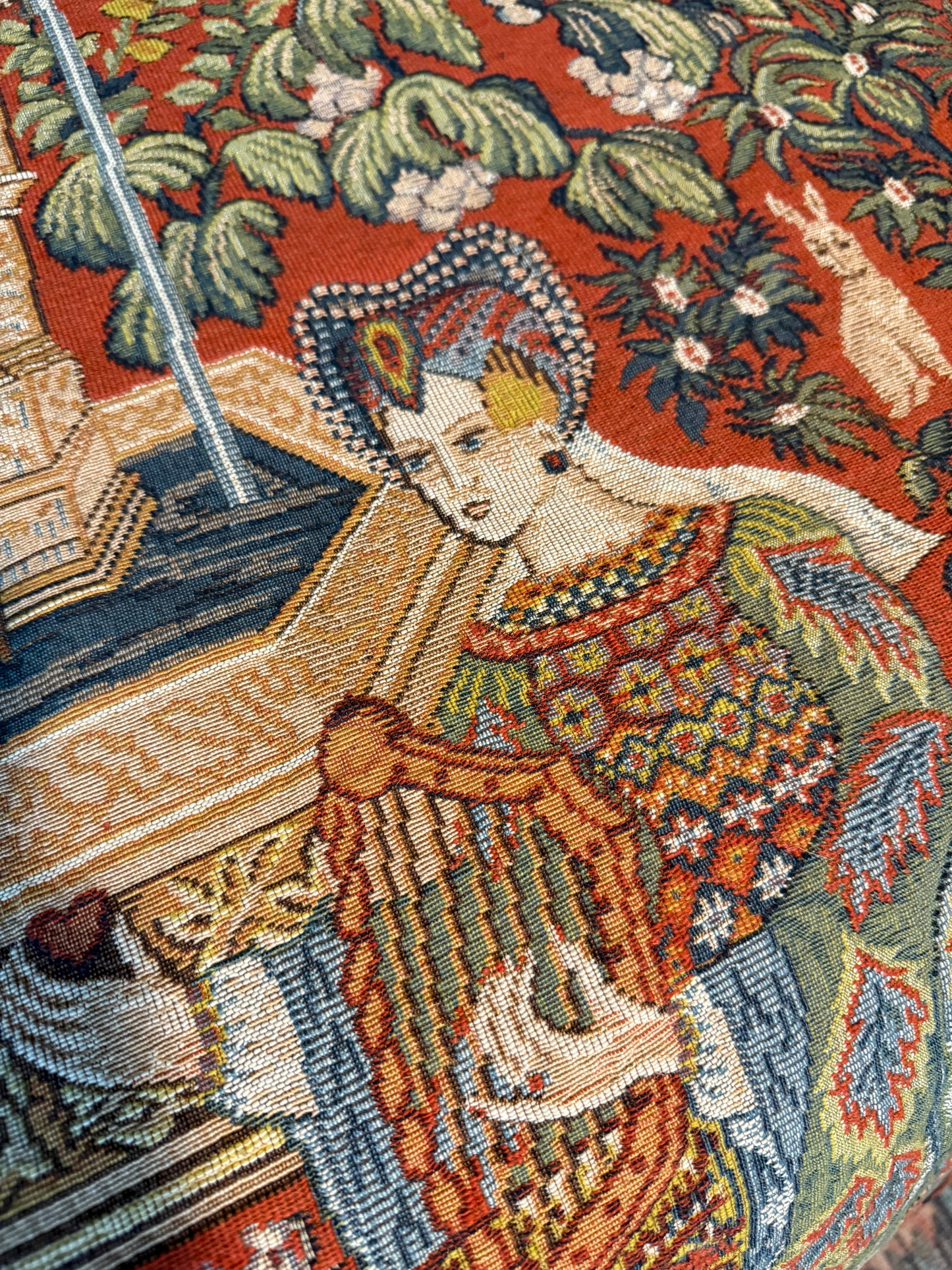 Vintage French Tapestry – Le Roman de la Rose (1985)