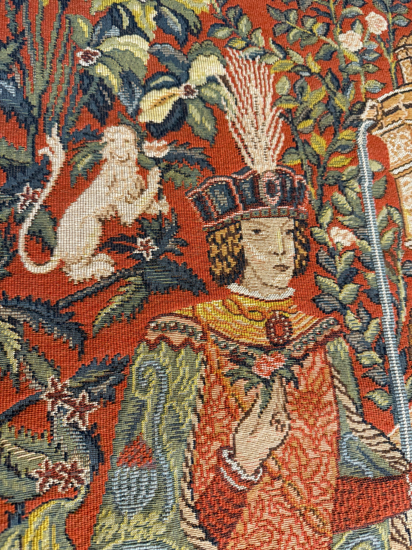 Vintage French Tapestry – Le Roman de la Rose (1985)