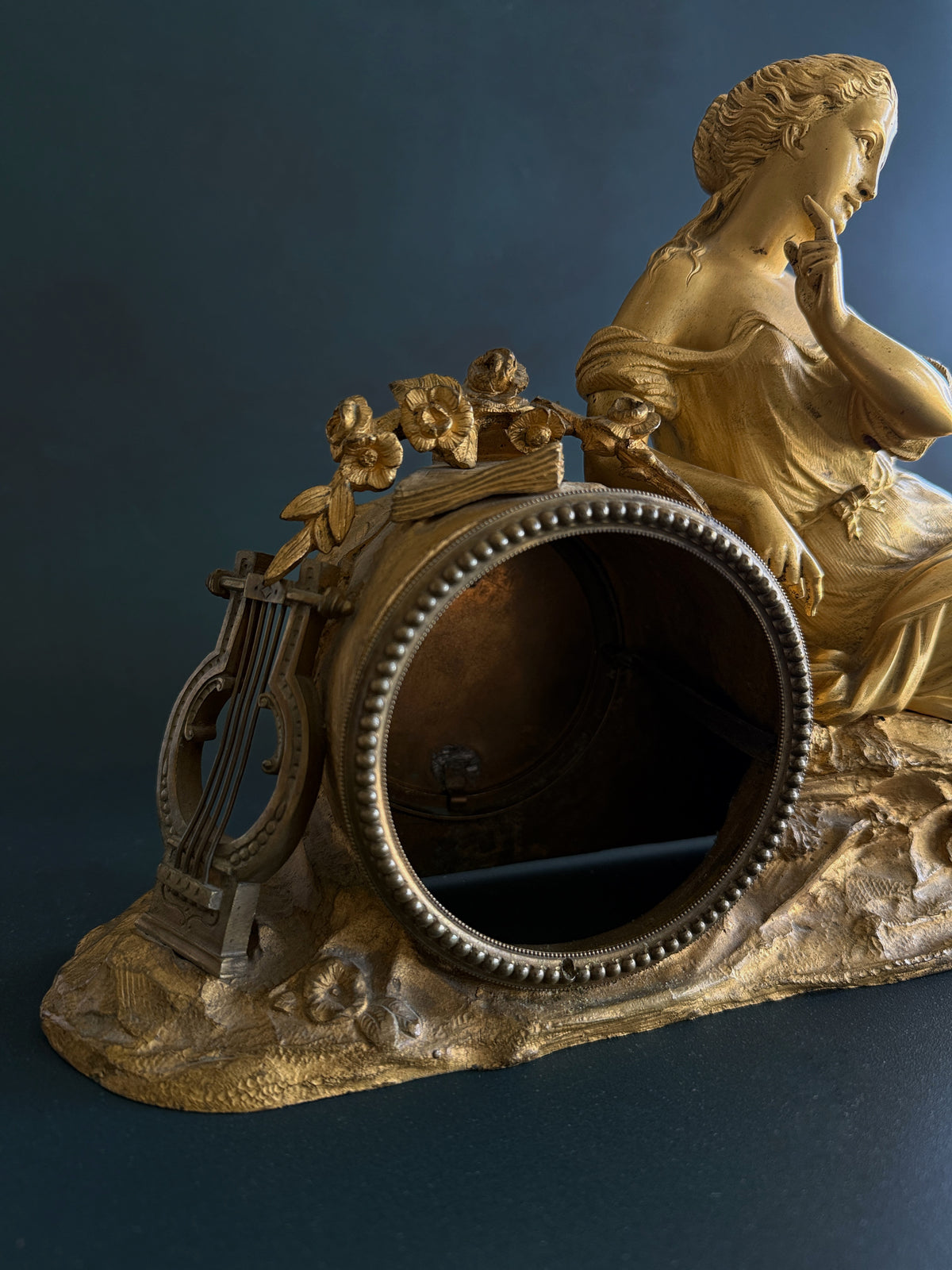 Antique French Gilt Spelter Mantel Clock Topper | c. 1870–1900