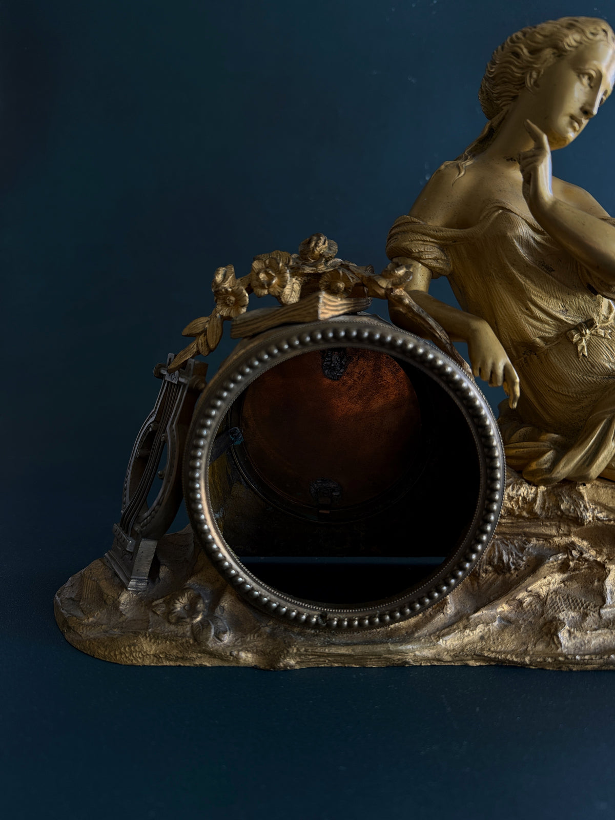 Antique French Gilt Spelter Mantel Clock Topper | c. 1870–1900