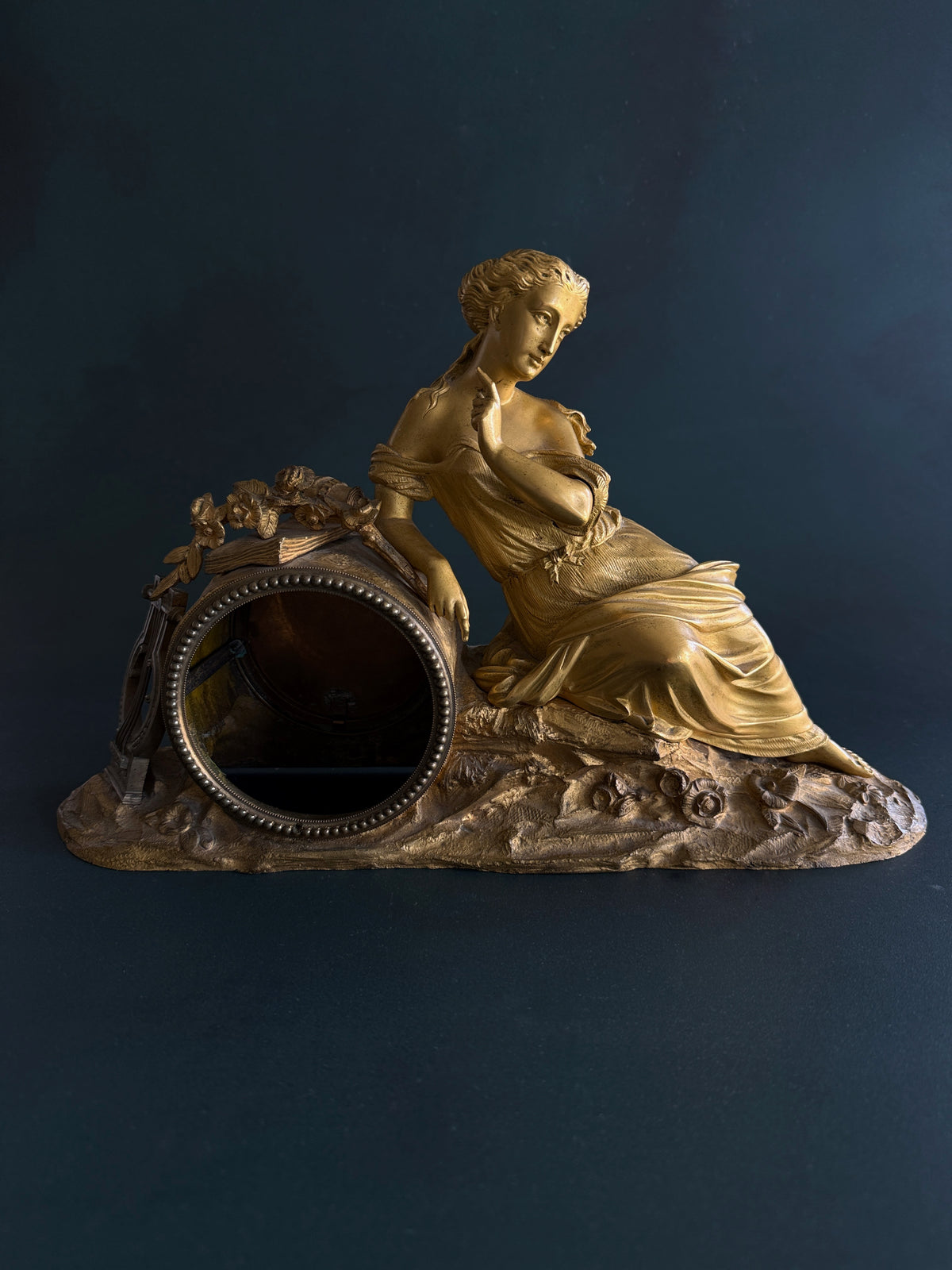 Antique French Gilt Spelter Mantel Clock Topper | c. 1870–1900