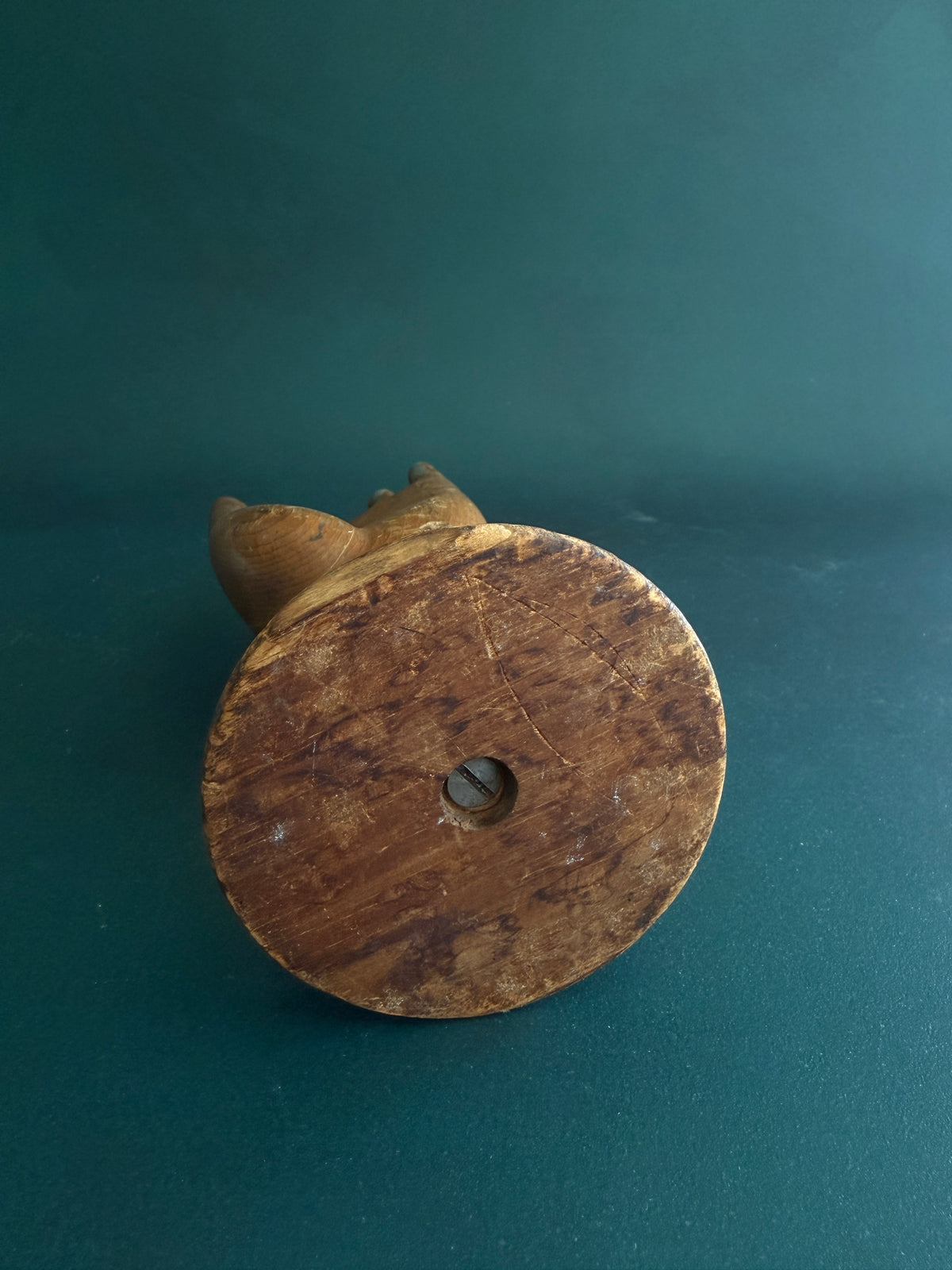 Antique Wooden Glove Display Hand with Movable Thumb