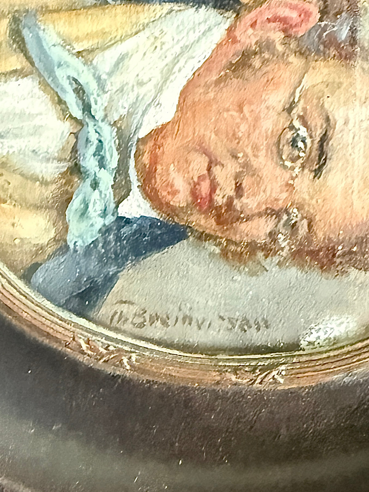 Antique Portrait Miniature of a Gentleman in Spectacles