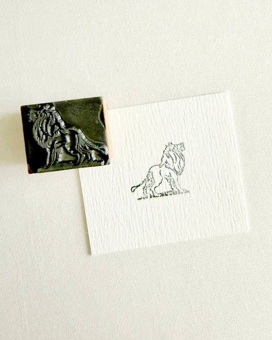 Letter Press Printing Block: Lion