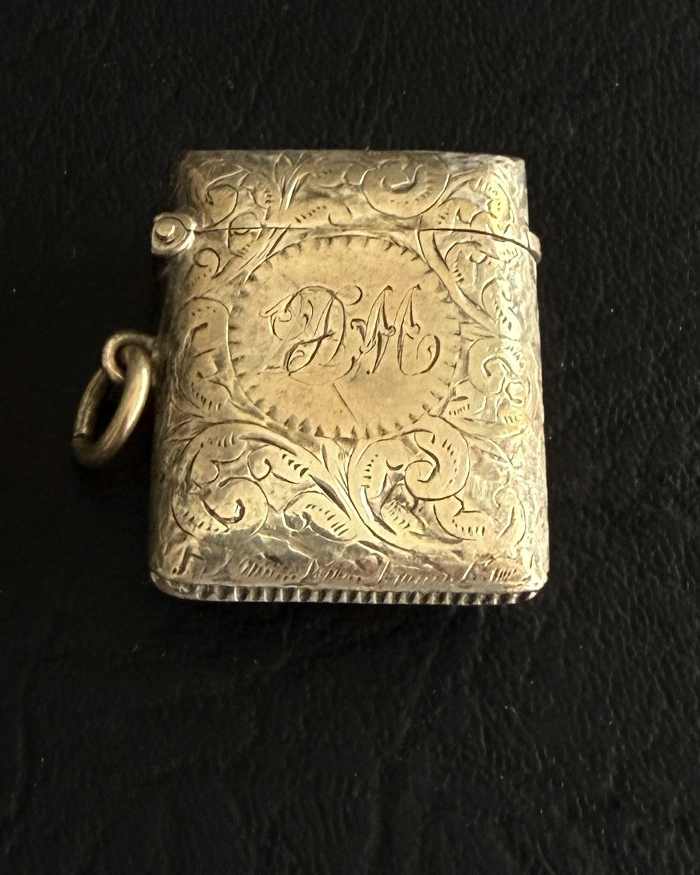 Victorian Engraved Silver Vesta Case