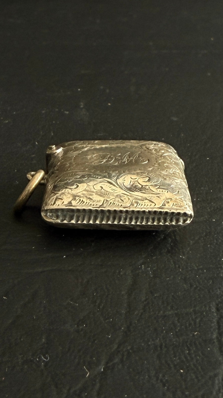 Victorian Engraved Silver Vesta Case