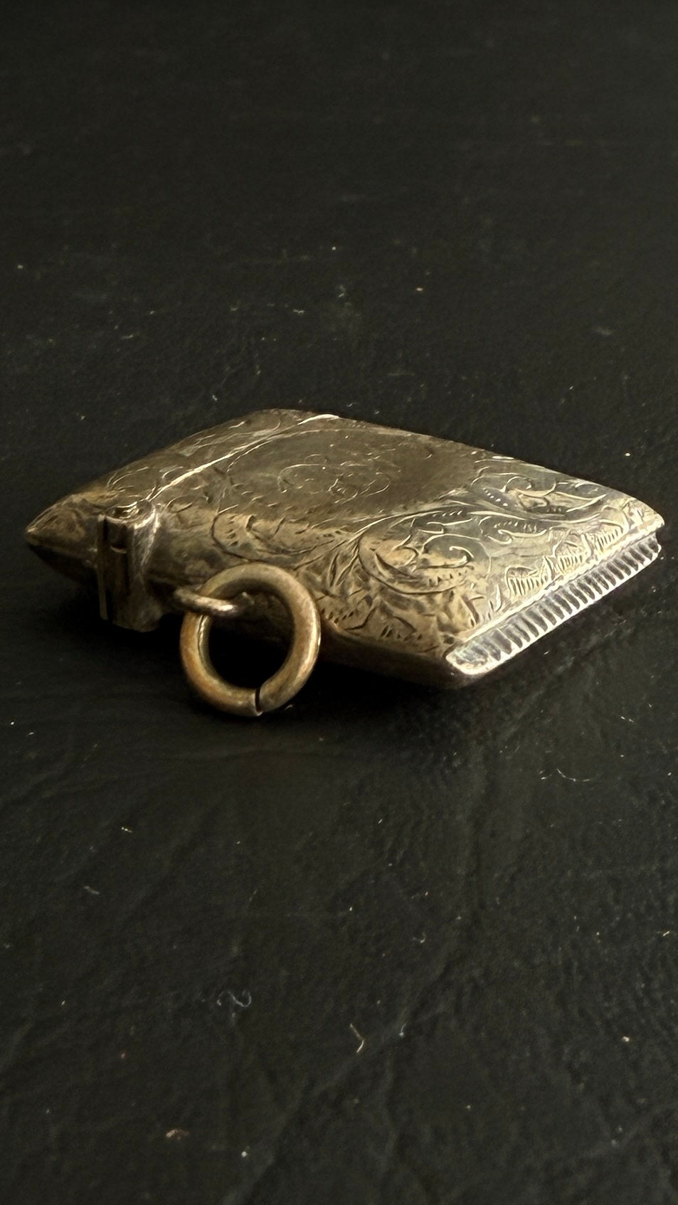 Victorian Engraved Silver Vesta Case