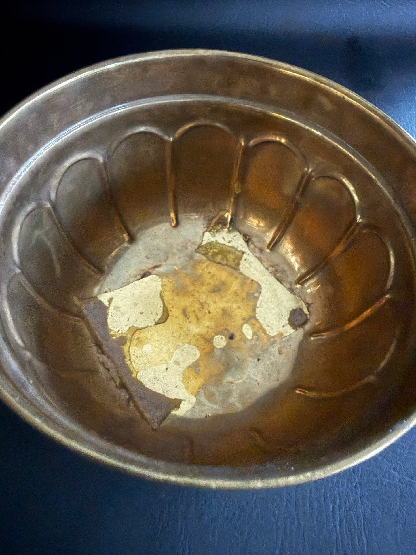 Vintage Brass Footed Planter