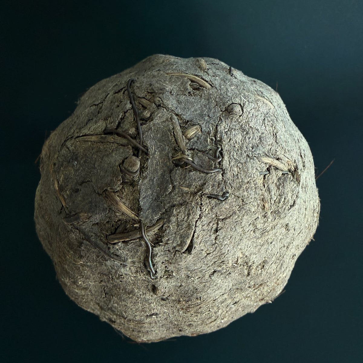 Traditional Coiled Bee Skep with Earthen Coating