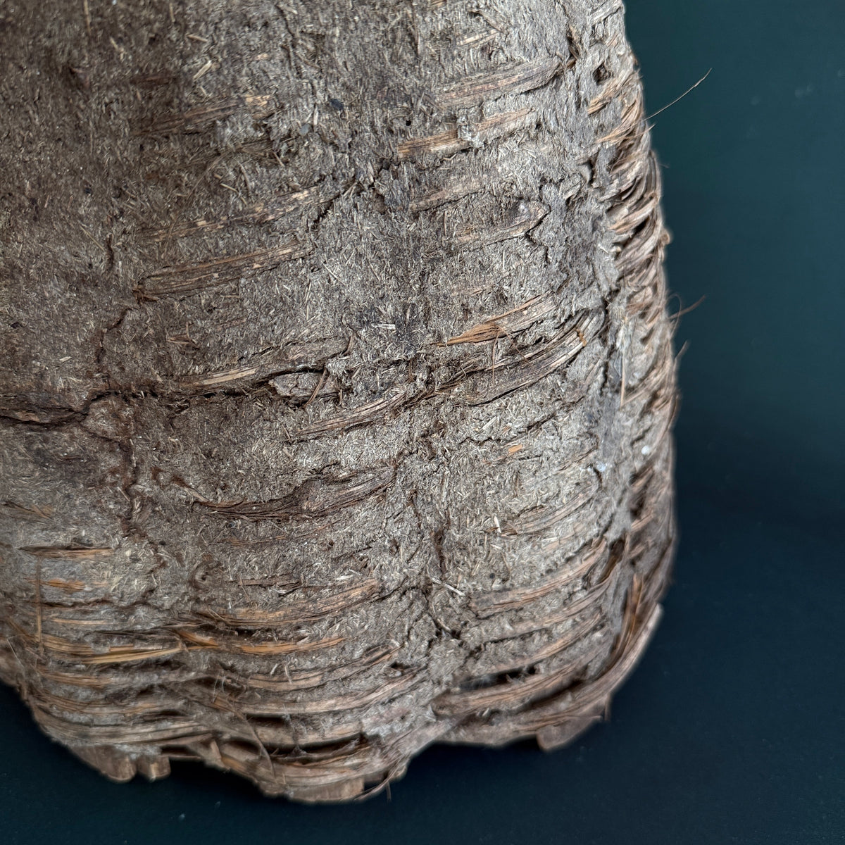 Traditional Coiled Bee Skep with Earthen Coating