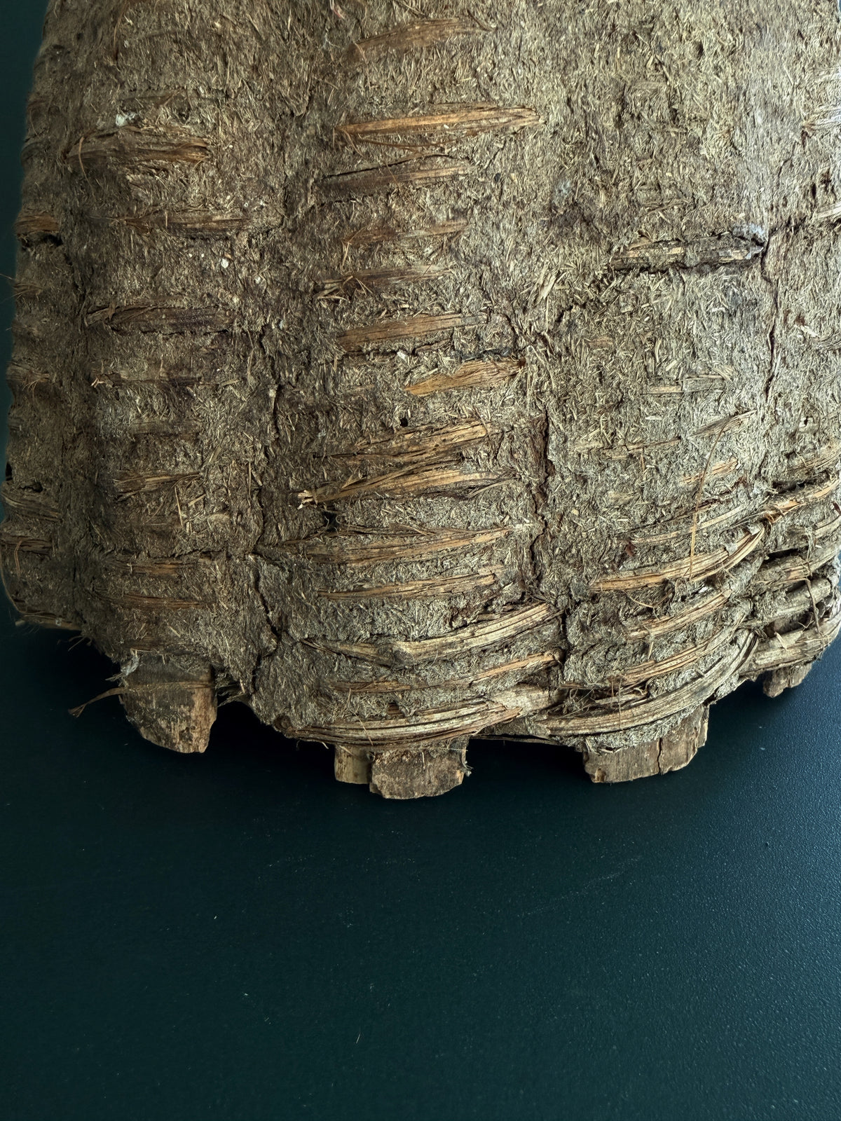 Traditional Coiled Bee Skep with Earthen Coating