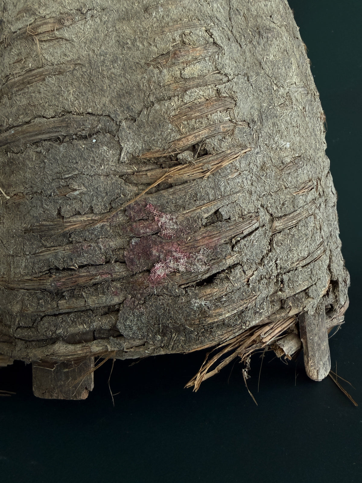 Traditional Coiled Bee Skep with Earthen Coating