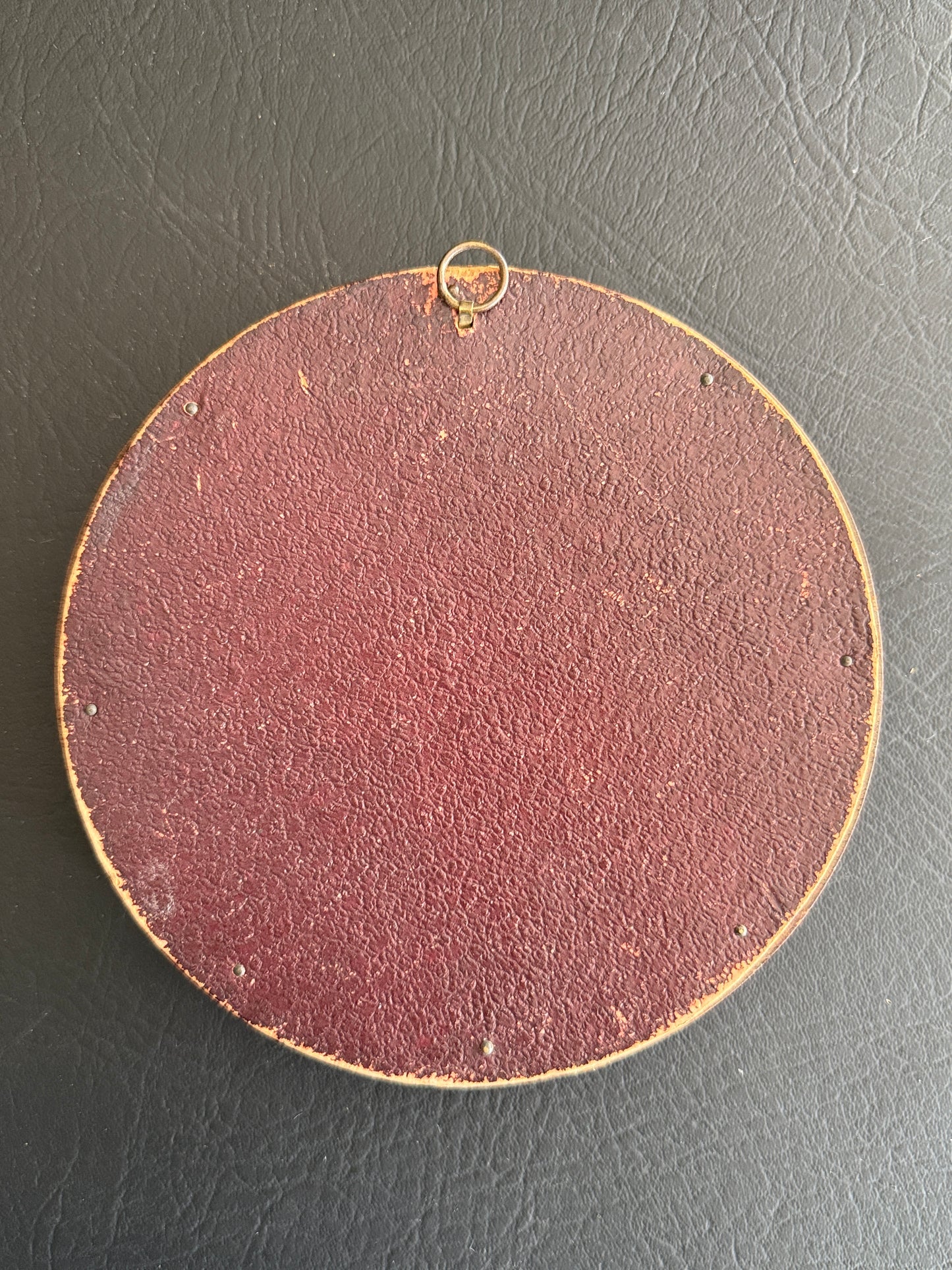 Signed E. Blin classical profile relief medallion