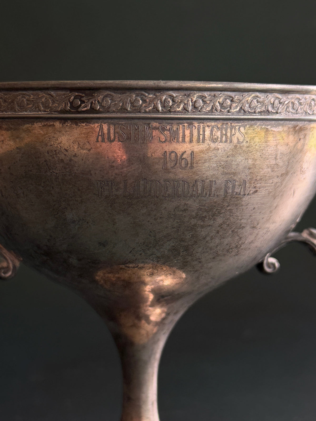 Vintage 1961 Silver-Tone Trophy Cup