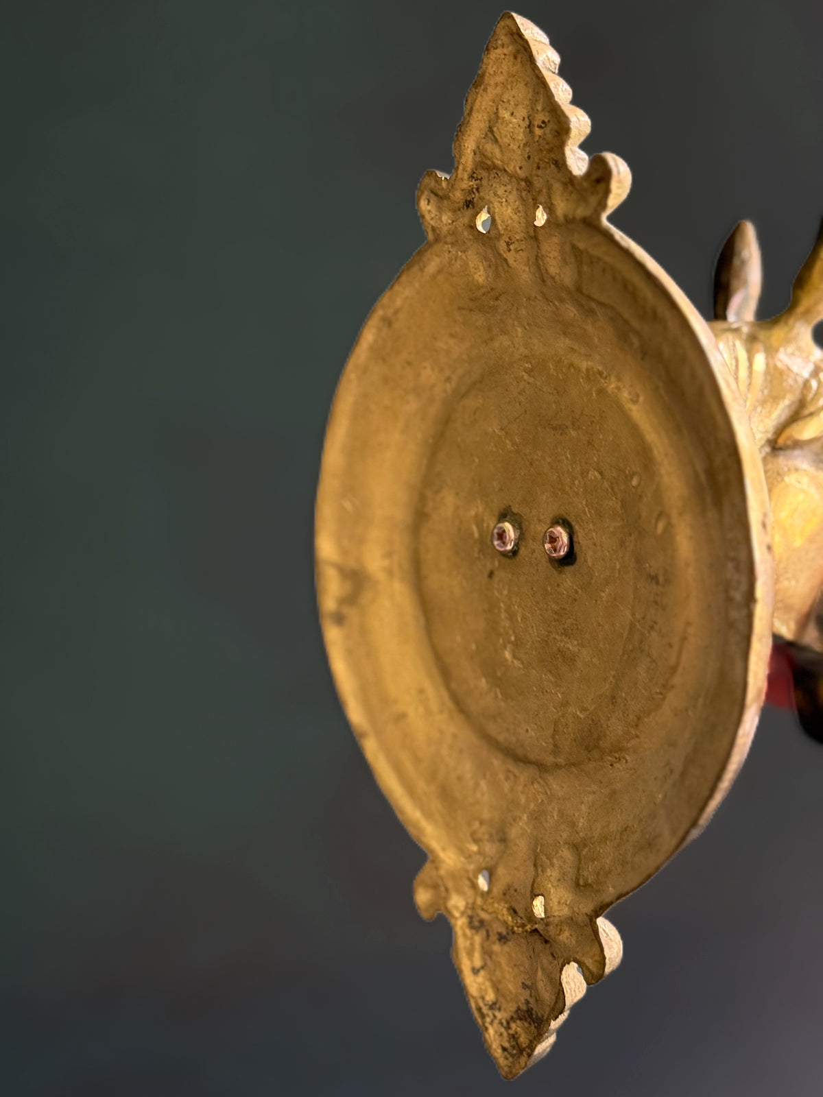 Vintage Brass Horse Head Architectural Rod Mount