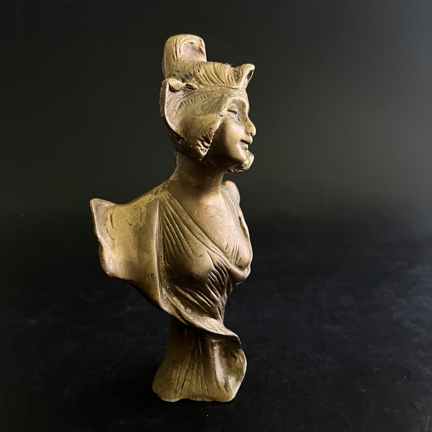 French Art Nouveau Style Bust of a Maiden after Henri Jacobs