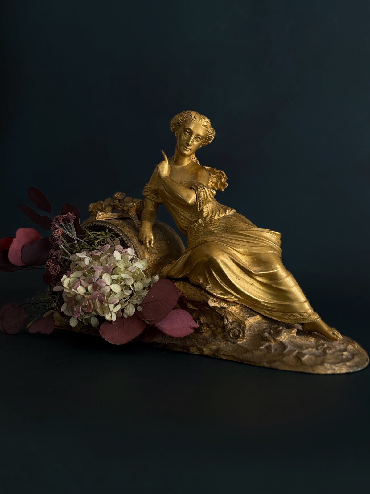Antique French Gilt Spelter Mantel Clock Topper | c. 1870–1900