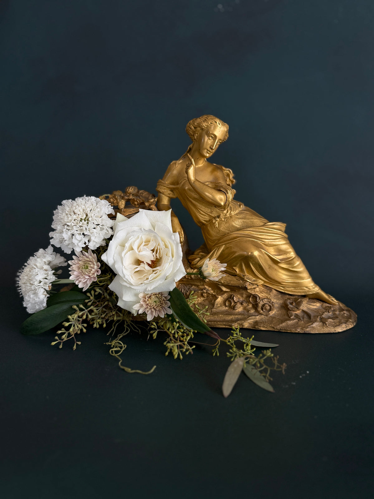 Antique French Gilt Spelter Mantel Clock Topper | c. 1870–1900