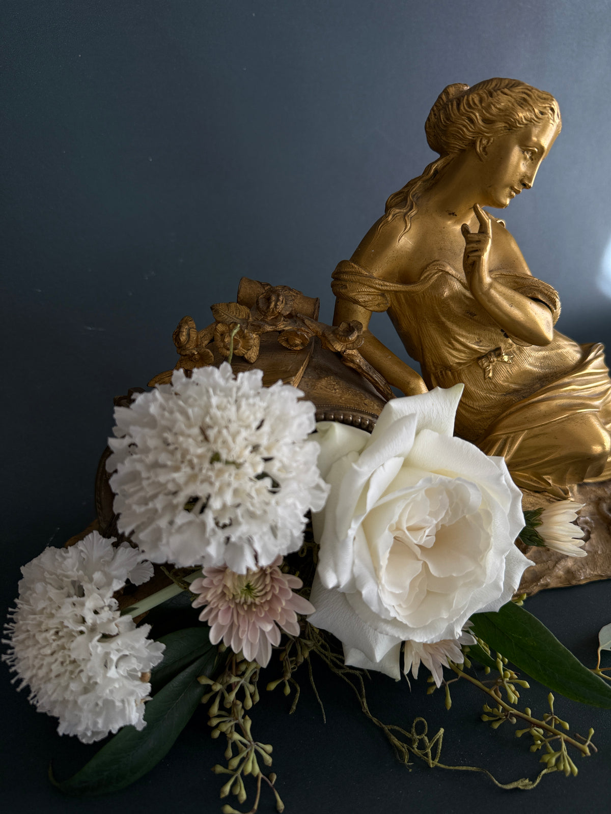 Antique French Gilt Spelter Mantel Clock Topper | c. 1870–1900