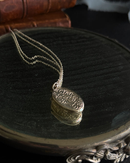 Sterling Floral Locket (925)