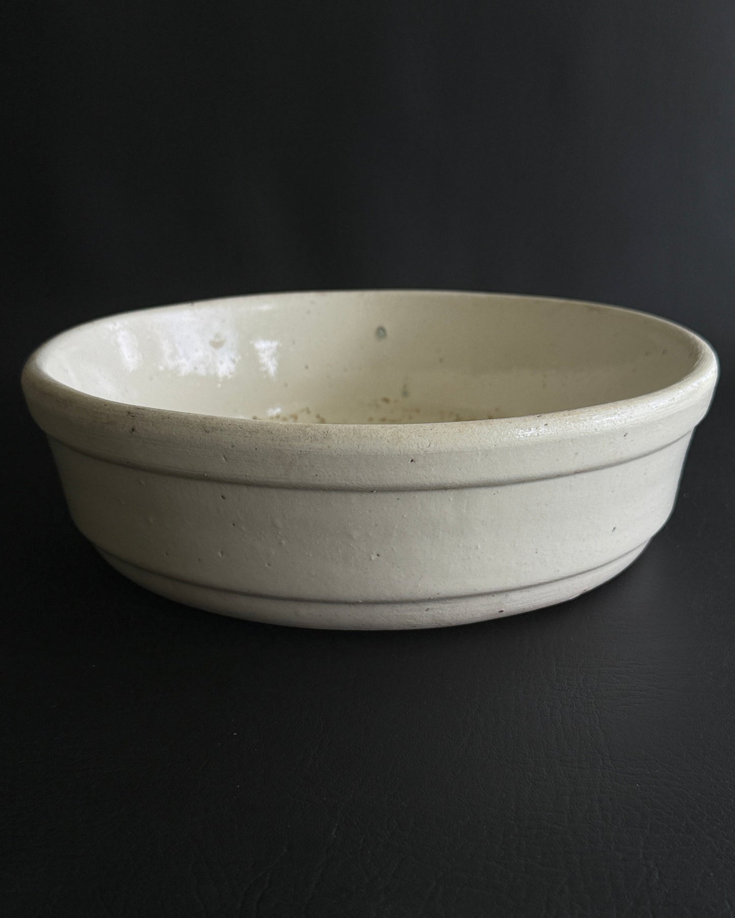 Large White Glazed Basin