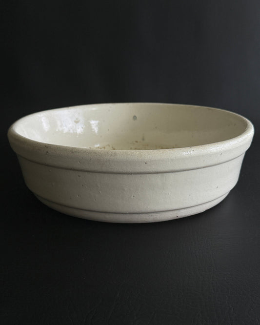 Large White Glazed Basin