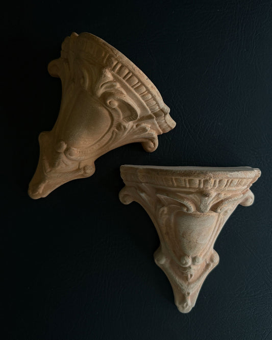 Pair of Terracotta Wall Brackets