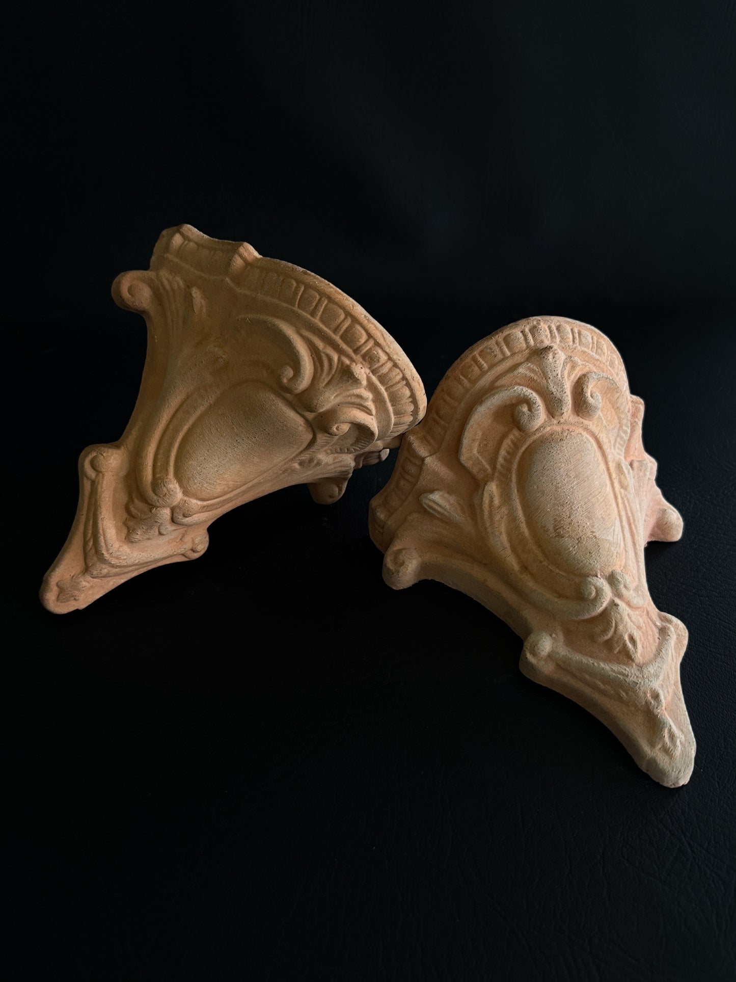 Pair of Terracotta Wall Brackets