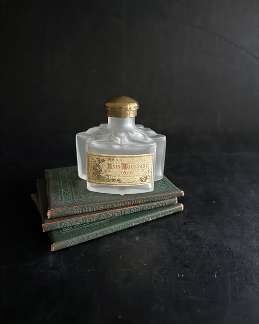 Reserved: French "Bain Moussant" Bath Bottle – Vétiver & Cinnamon