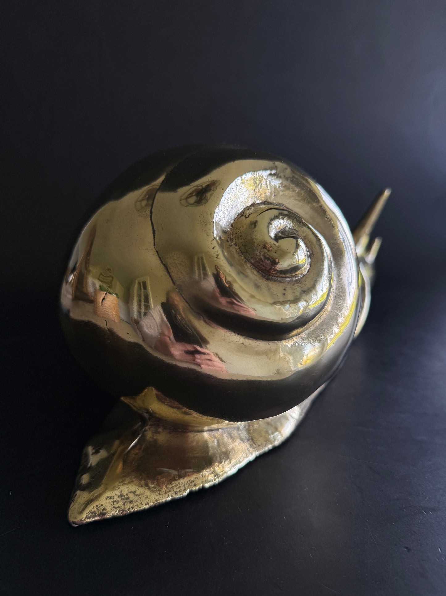 Cast Brass XL Snail Sculpture