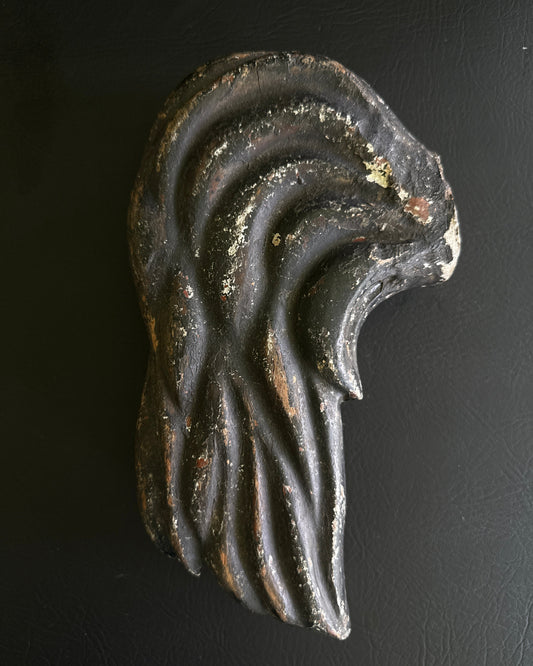Carved Wooden Carousel Horse Tail or Angel Wing