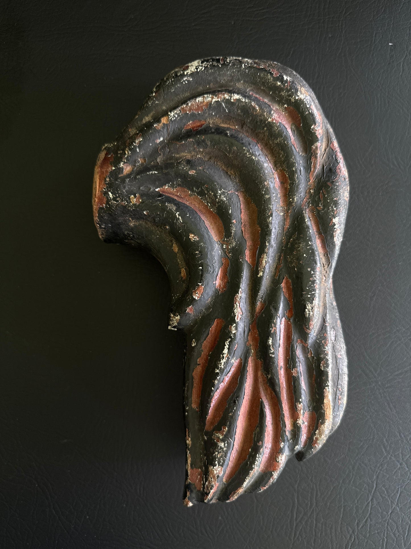 Carved Wooden Carousel Horse Tail or Angel Wing