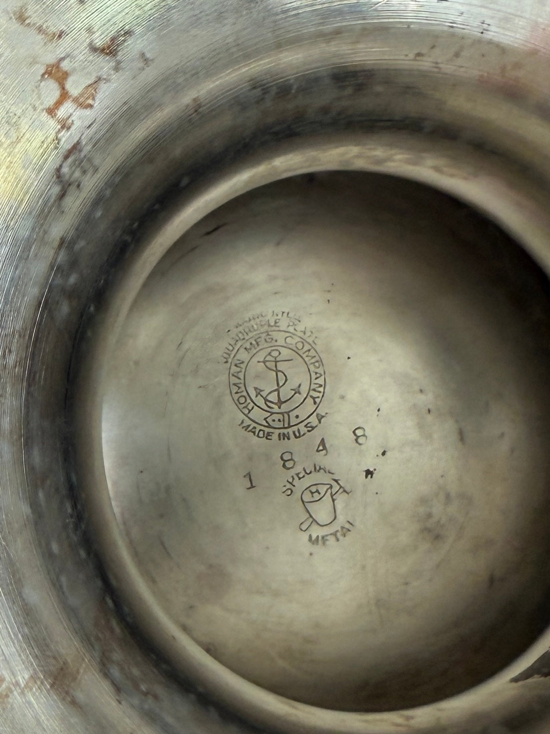 Silver Punch Bowl Candle Vessel