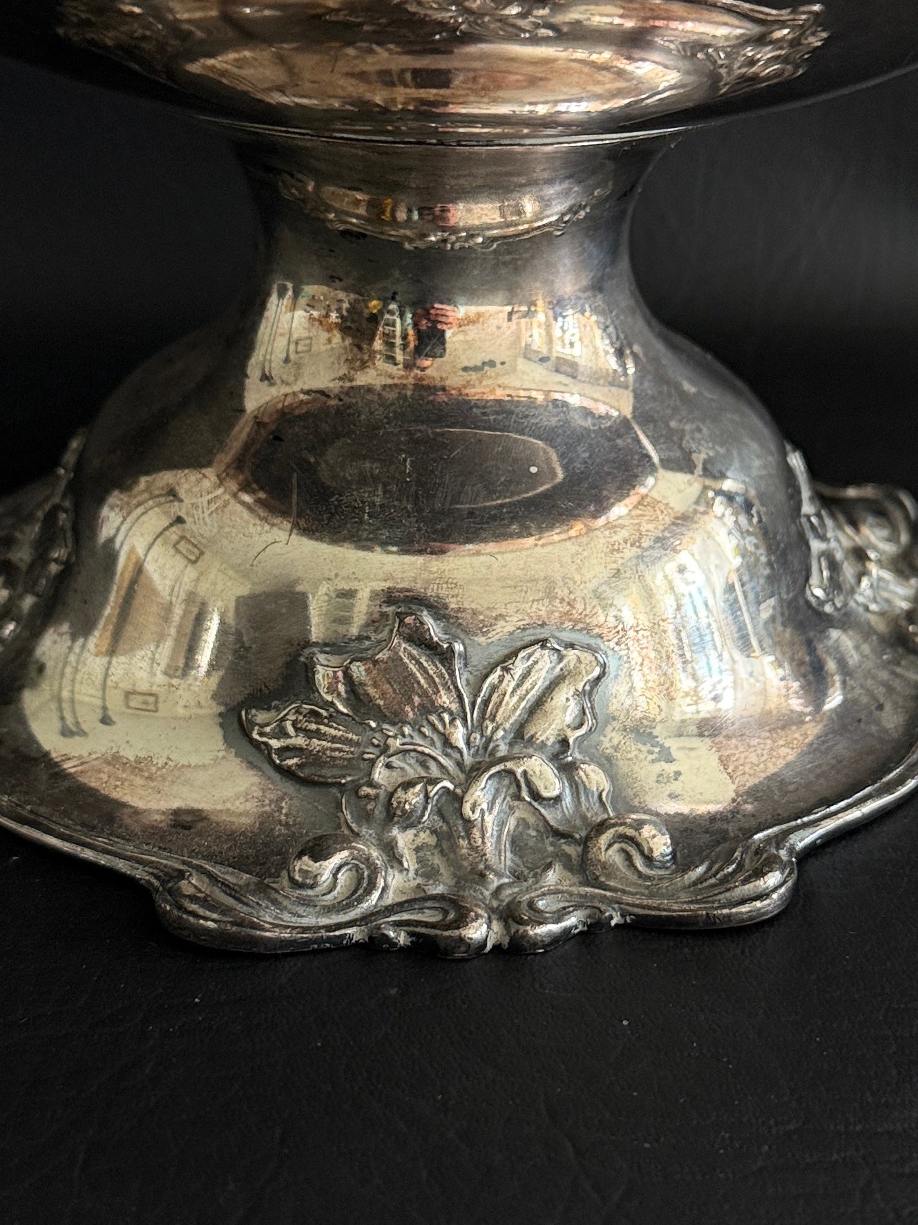 Silver Punch Bowl Candle Vessel