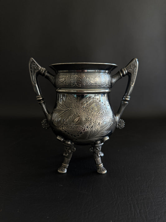 Pairpoint Quadruple Plate Sugar Bowl