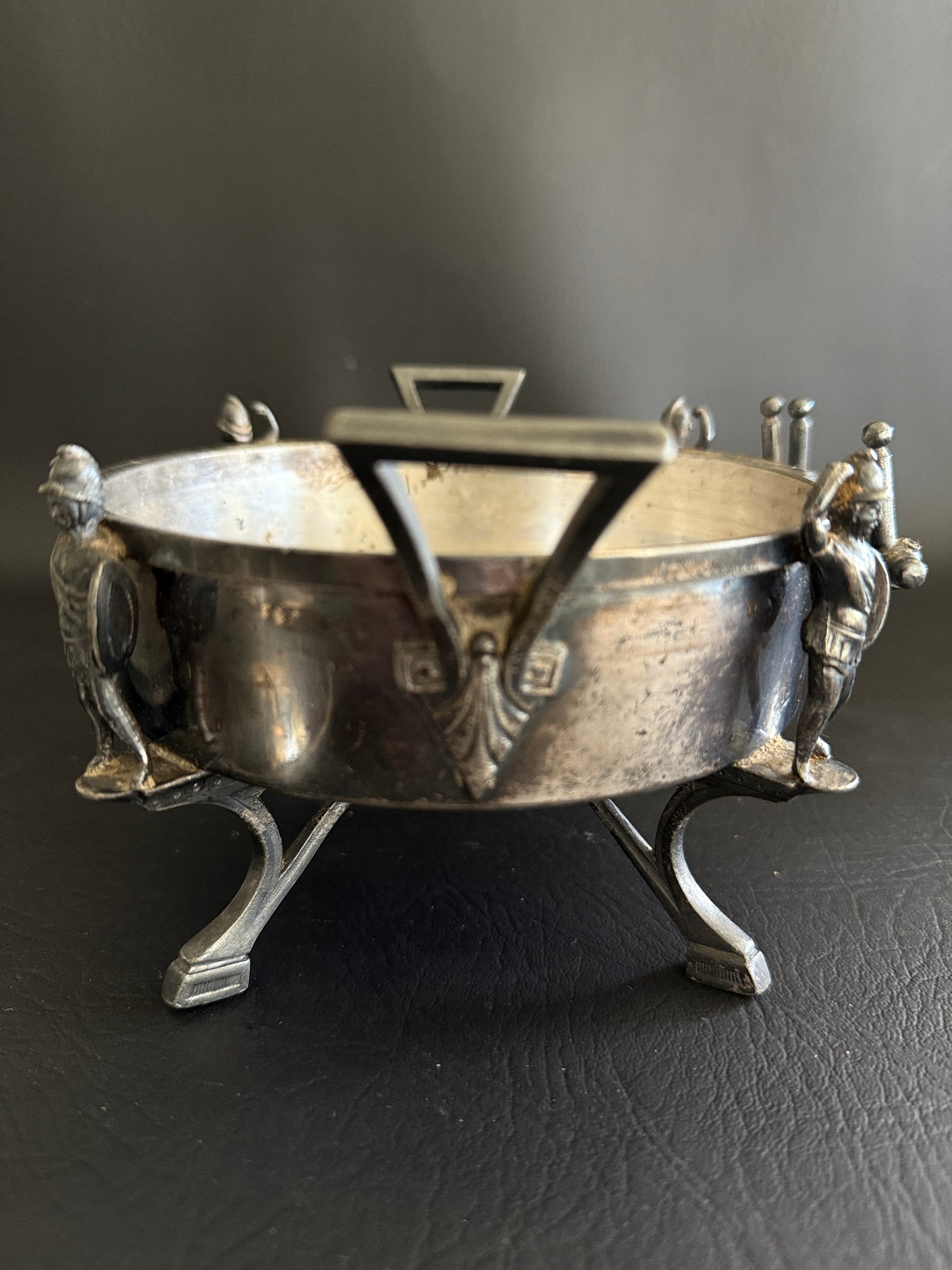 Reed & Barton Figural Cow Butter Dish (Pat. 1869)