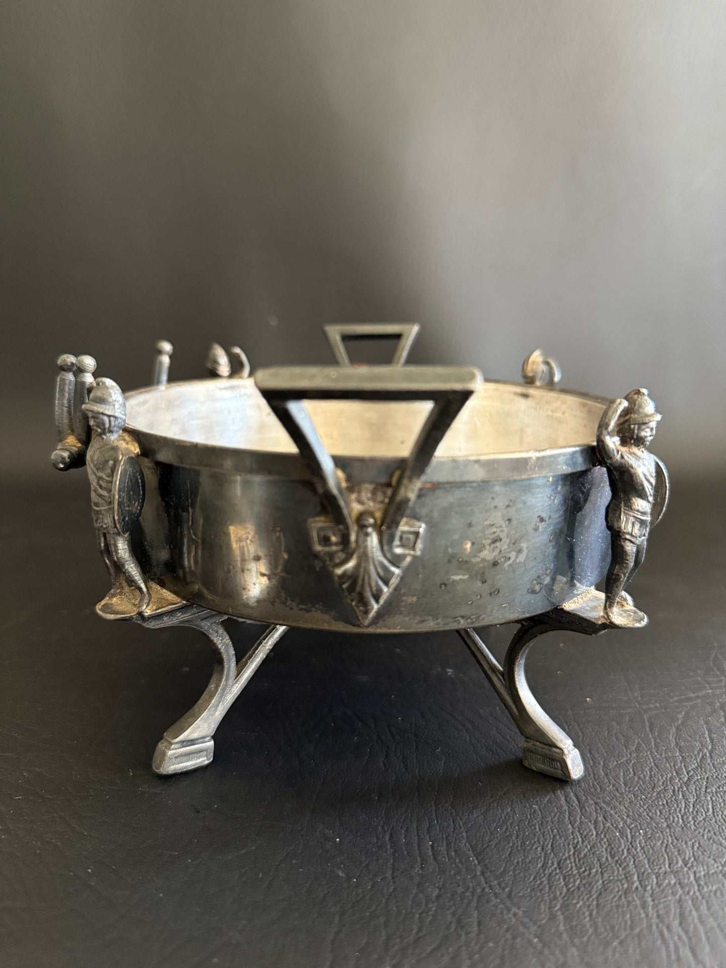 Reed & Barton Figural Cow Butter Dish (Pat. 1869)