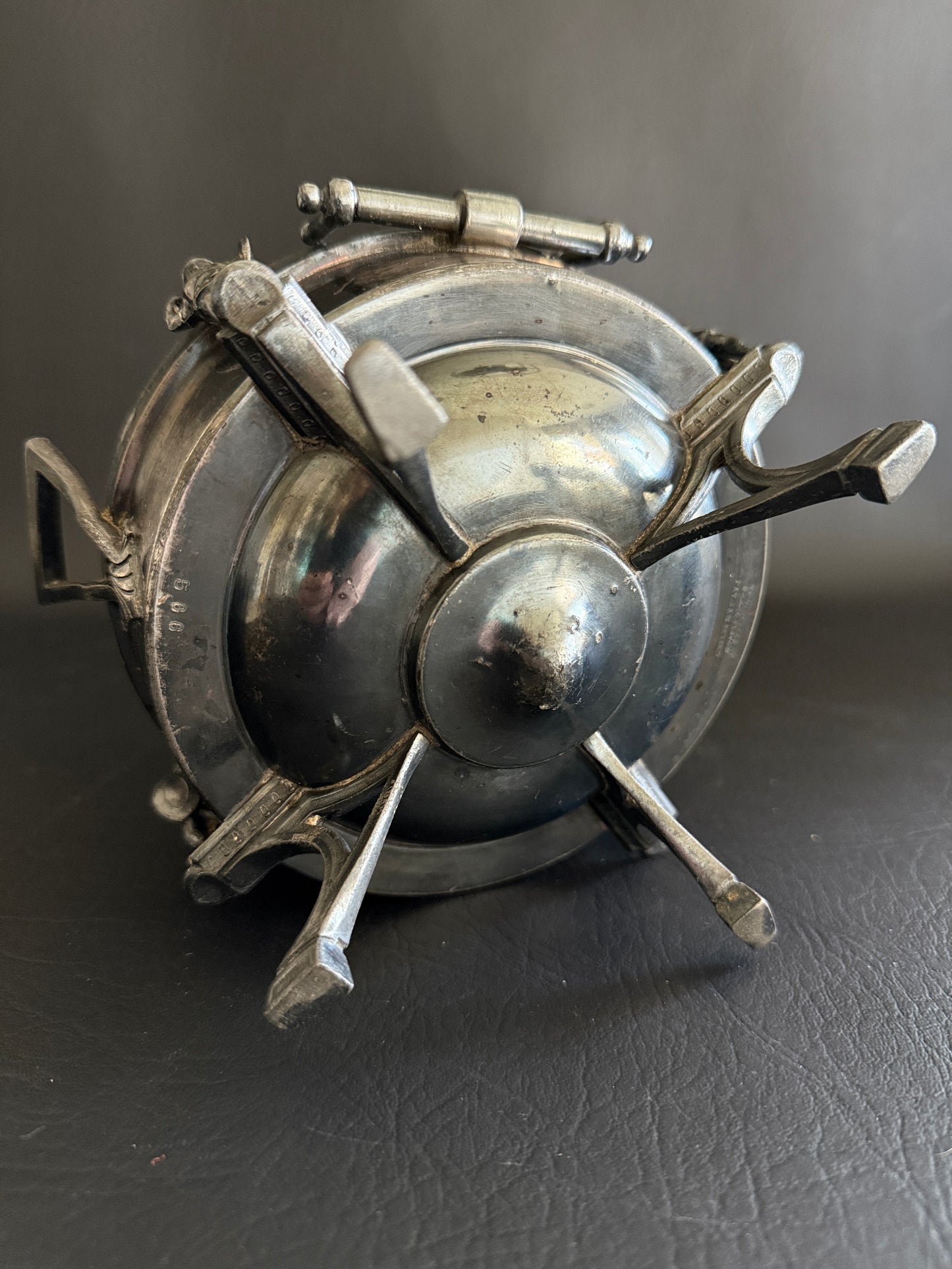 Reed & Barton Figural Cow Butter Dish (Pat. 1869)