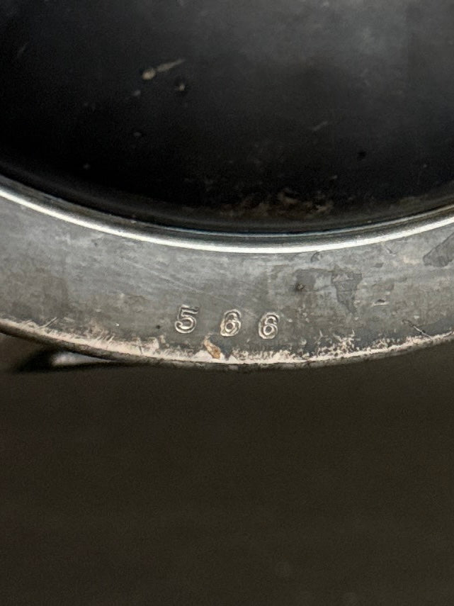 Reed & Barton Figural Cow Butter Dish (Pat. 1869)