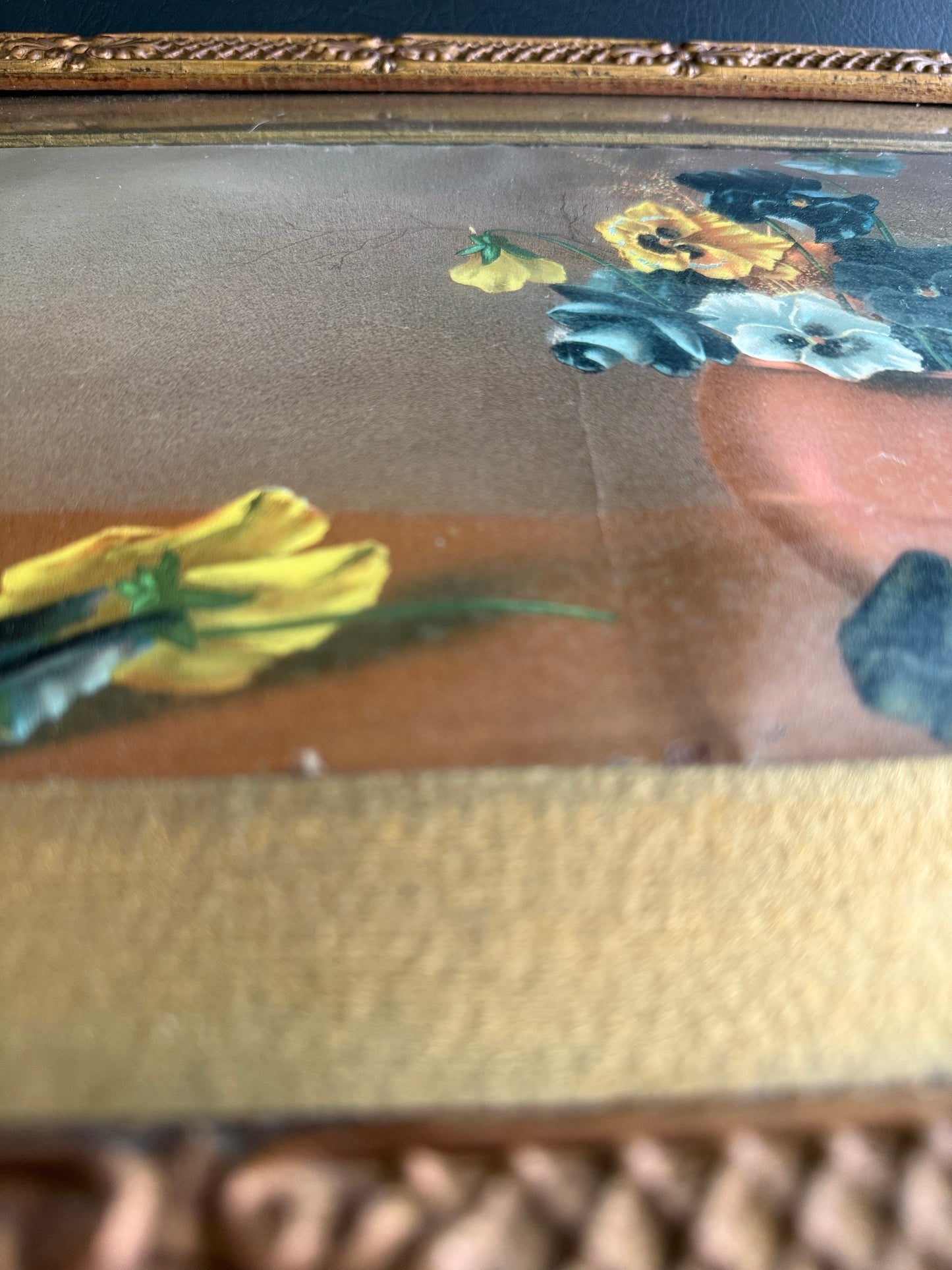Antique Victorian Floral Still Life