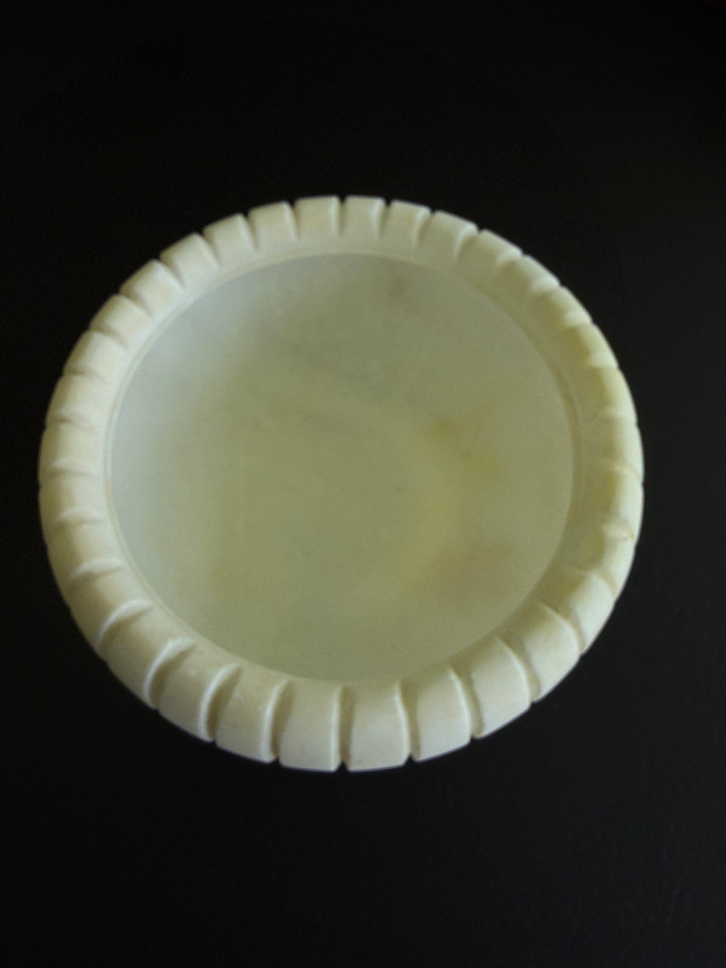 Vintage Italian Carved Alabaster Bowl