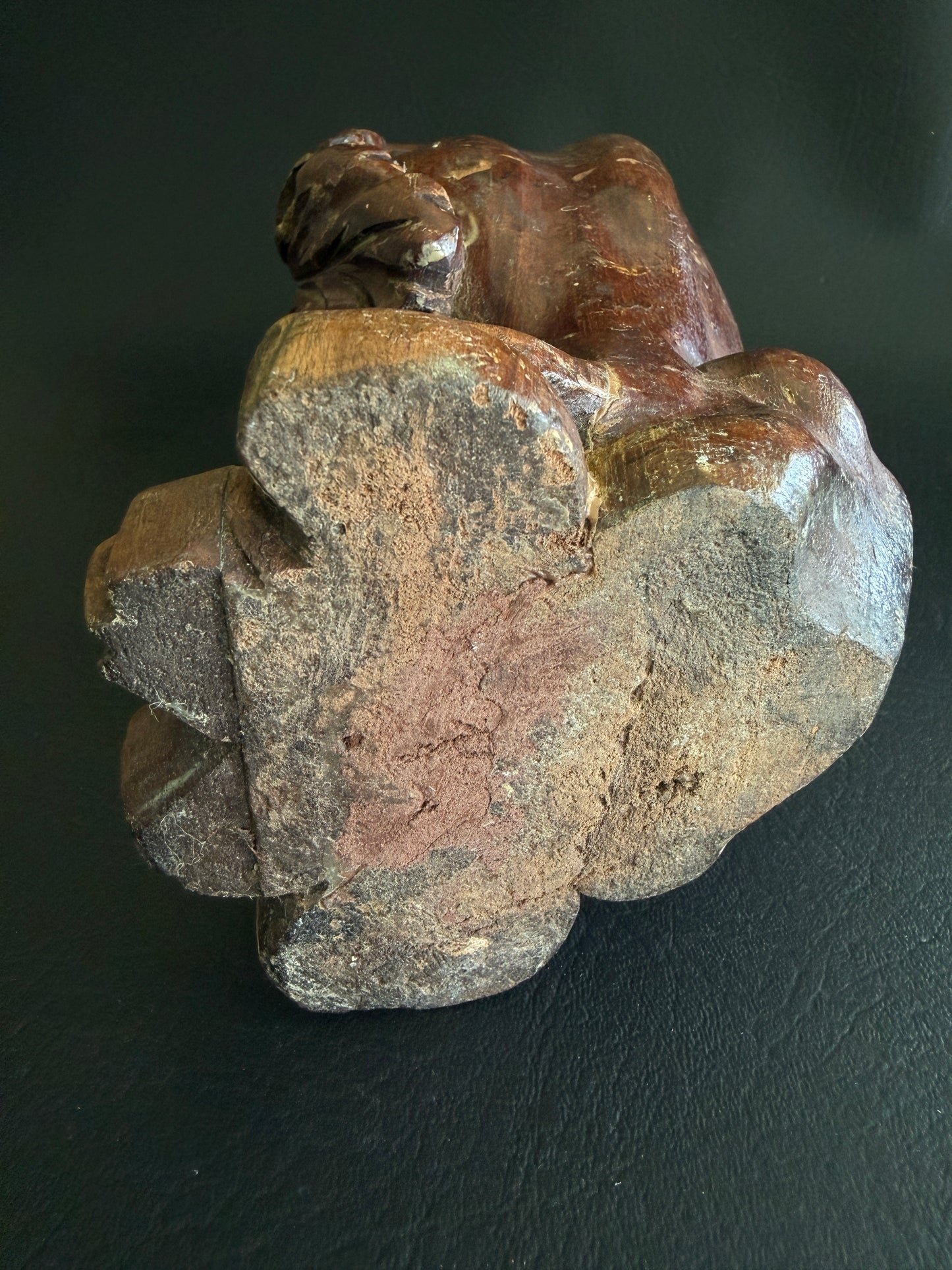 Antique Carved Wooden Lion Paw Furniture Fragment