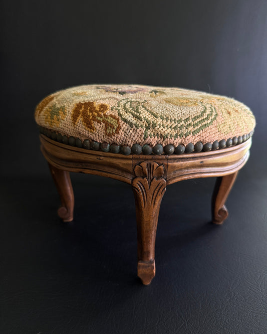 Belgian Needlepoint Footstool